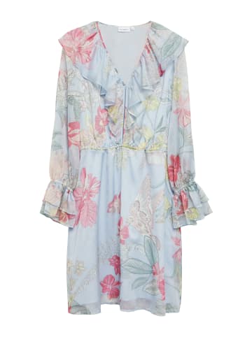 comma Kleid in hellblau mehrfarbig - 0001