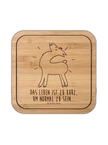 Mr. & Mrs. Panda Untersetzer Lama Stolz mit Spruch in Transparent