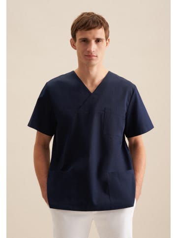 Seidensticker Kasack Regular in Dunkelblau