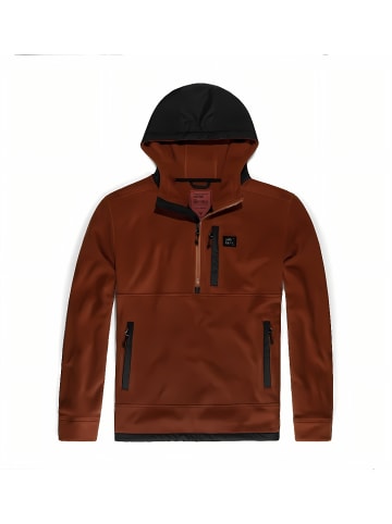 Vintage Industries Fleecejacke/Fleecepullover in Braun