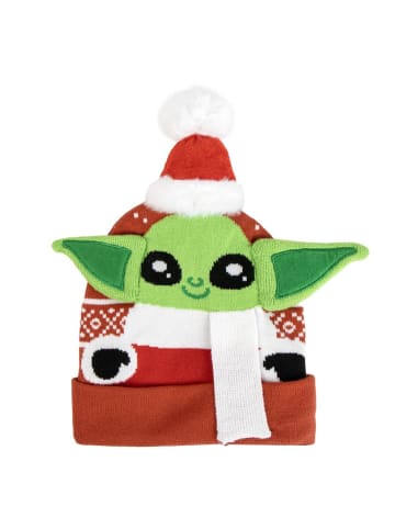 COFI 1453 Star Wars Christmas-Mütze für Kinder Beanie Wintermütze in Rot