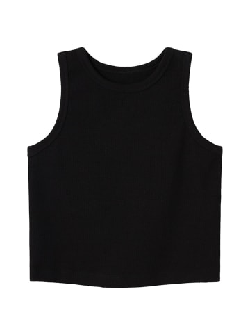name it Rib Short Top in Schwarz