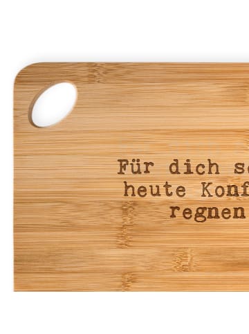 Mr. & Mrs. Panda Servierbrett Für dich soll's heute... mit Spruch in Braun