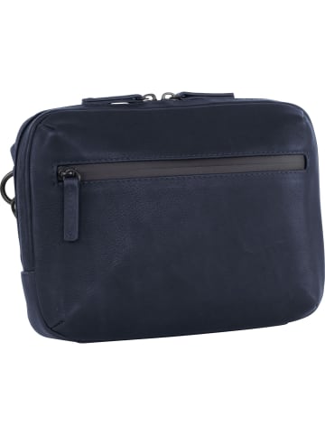 Leonhard Heyden Den Haag Gürteltasche Leder 22 cm blau