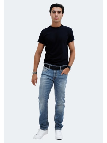 INDICODE Indicode Ingianluca Herren Jeans Hose B796 in Mittelblau