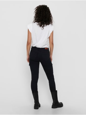 ONLY Cargo Jeans Hose Mid Waist Denim Jogger Pants ONLMISSOURI in Schwarz