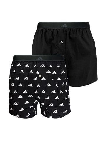 adidas 2er Pack Active Woven Boxer  in Schwarz