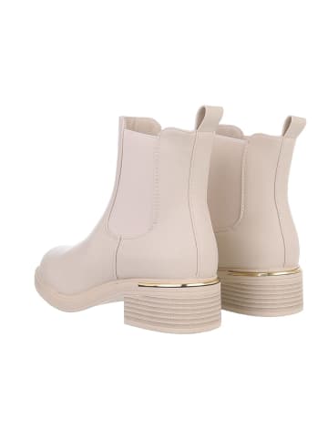 Ital-Design Stiefelette in Beige