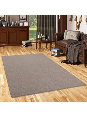 Snapstyle Natur-Teppich Wolle Berber in anthrazit