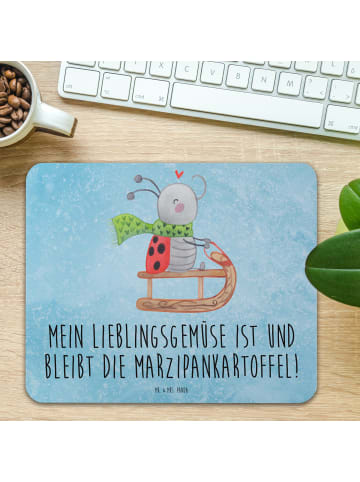 Mr. & Mrs. Panda Mousepad Smörle Rodeln mit Spruch in Eisblau