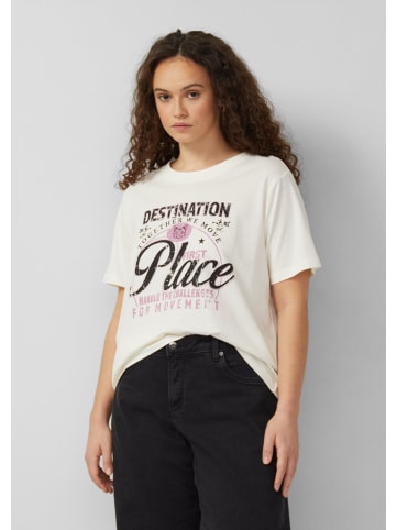 QS T-Shirt in 03D0_wollweiß