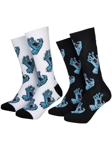 Santa Cruz Kinder Socken "Youth Multi Hand Sock (2 Pack)" in Multicolor