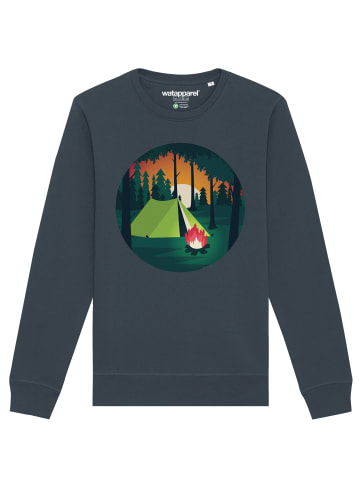 wat? Apparel Sweatshirt Zelten in India Ink Grey