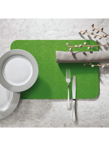 Erwin Müller Filz Tischset 4er-Pack Beja in apfelgrün