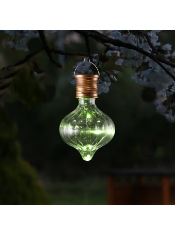 MARELIDA LED Solar Glühbirne orient H: 11,7cm in grün