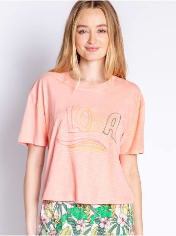 P.J. Salvage T-Shirt Cozy Casual in Rosa