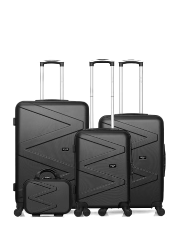 WAVE PARIS 4 tlg. Kofferset AMAZONE-C in Schwarz (95L/64L/37L/9L)