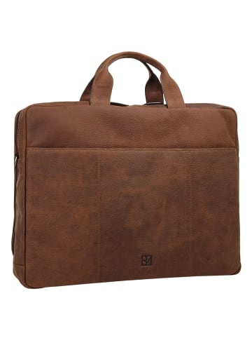Bodenschatz Aktentasche echt Leder in cognac