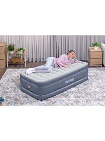 Bestway TriTech® Single-Luftbett mit integrierter Elektropumpe 191 x 97 x 51 cm in Blau ab 0 Monate