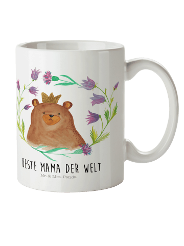 Mr. & Mrs. Panda Kindertasse Bär Königin mit Spruch in Weiß