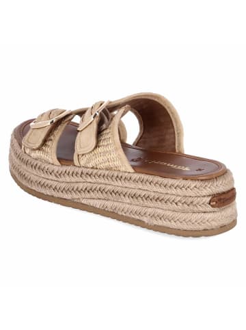 Tamaris Espadrille-Pantoletten in beige