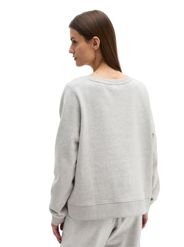 Marc O'Polo DfC Sweatshirt relaxed garment-dyed in Pure Grey Melange