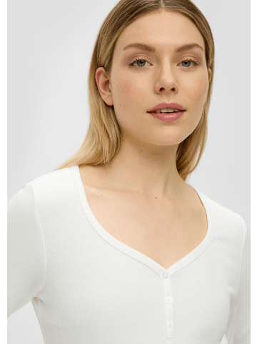 s.Oliver T-Shirt langarm in Creme