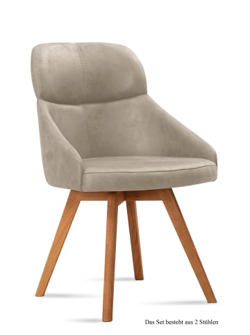 58 aufm Kessel ESSZIMMERSTUHL (2er-Set) Donna 52x82x63 Eiche geölt/Natur