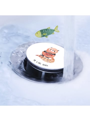 Mr. & Mrs. Panda Ausguss Stöpsel Roter Panda ohne Spruch in Weiß