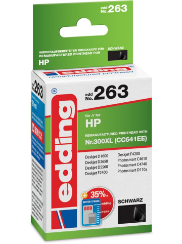 edding Tintenpatrone kompatibel mit  HP No. 300XL (CC641EE) schwarz