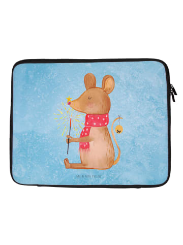 Mr. & Mrs. Panda Laptoptasche Maus Weihnachten ohne Spruch in Eisblau