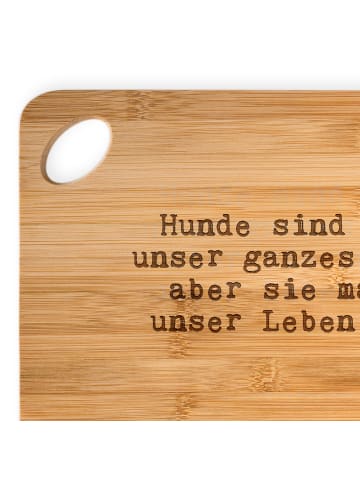 Mr. & Mrs. Panda holzfrühstücksbrettchen Hunde sind nicht unser.... in Braun