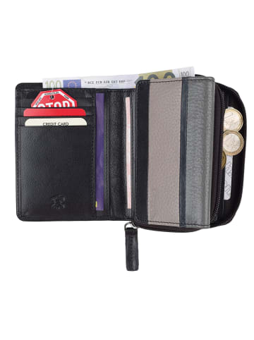 Bench Geldbörse RFID Schutz Leder 10 cm schwarz