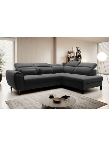 MF Design Nobel Recamiere Rechts in Schwarz -  (L) 265 x (B) 265 x (H) 100 cm