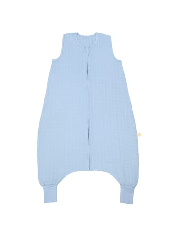 Schlummersack Musselin Schlafsack mit Füßen, 0.5 TOG in Blue Ice