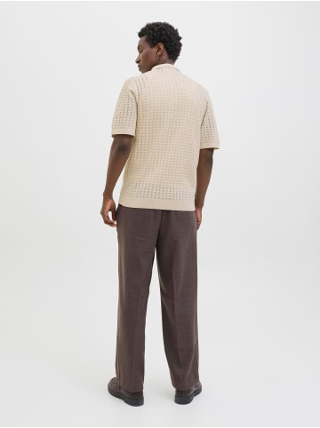 Jack & Jones Gestricktes Hemd in Cloud Dancer