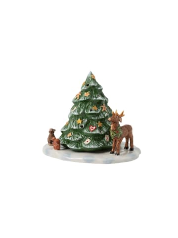 Villeroy & Boch Dekofigur Weihnachtsbaum mit Waldtieren Christmas Toys in Bunt in bunt