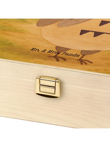 Mr. & Mrs. Panda Teebehälter Eule Federschmuck Design ohne Spruch in Weiß