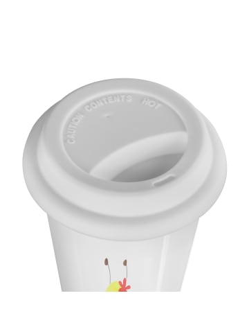 Mr. & Mrs. Panda Thermobecher Biene Happy mit Spruch in Weiß