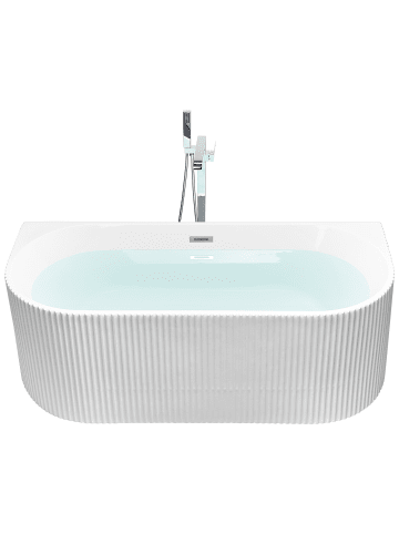 Beliani Badewanne GOCTA in Weiß - (W) 80 x (H) 60 x (L) 170 cm