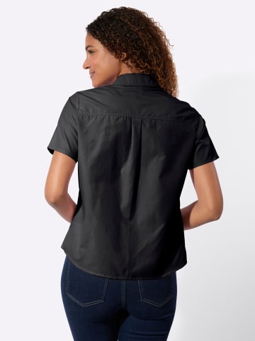 WITT WEIDEN Halbarm-Bluse in schwarz