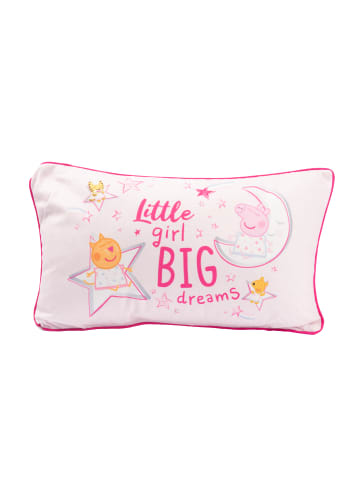 Peppa Pig Peppa Wutz Kissen - Little girl Big dreams  40 x 23 cm in rosa
