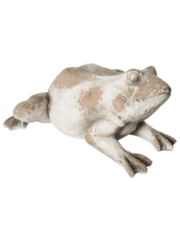 Beliani Gartenfigur CARAPELLE in Beige/Weiß - (W) 36 x (H) 23 x (L) 50 cm