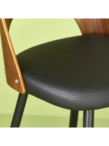 Signature Stuhl AUSTIN in Blau - (W) 45  x (H) 90  x (L) 47  cm