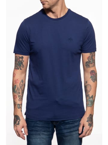 Way of Glory Way of Glory WAY OF GLORY Herren Premium Basic T-Shirt mit klassischem Rundhals in navy