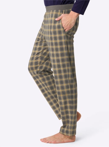 Sieh an! Schlafanzug-Hose in anthrazit-kariert