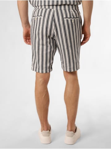 Finshley & Harding London Baukasten-Shorts Cox in marine weiß