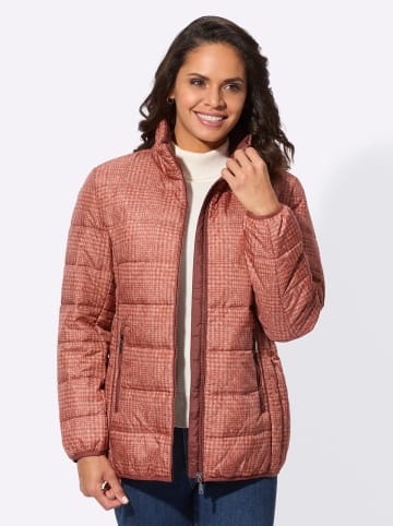 WITT WEIDEN Steppjacke in papaya-rostrot-bedruckt