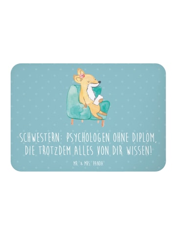 Mr. & Mrs. Panda Magnet Schwestern Psychologen mit Spruch in Meeresbrise