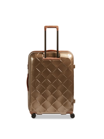 Stratic Leather and More - 4-Rollen-Trolley 76 cm L in champagne